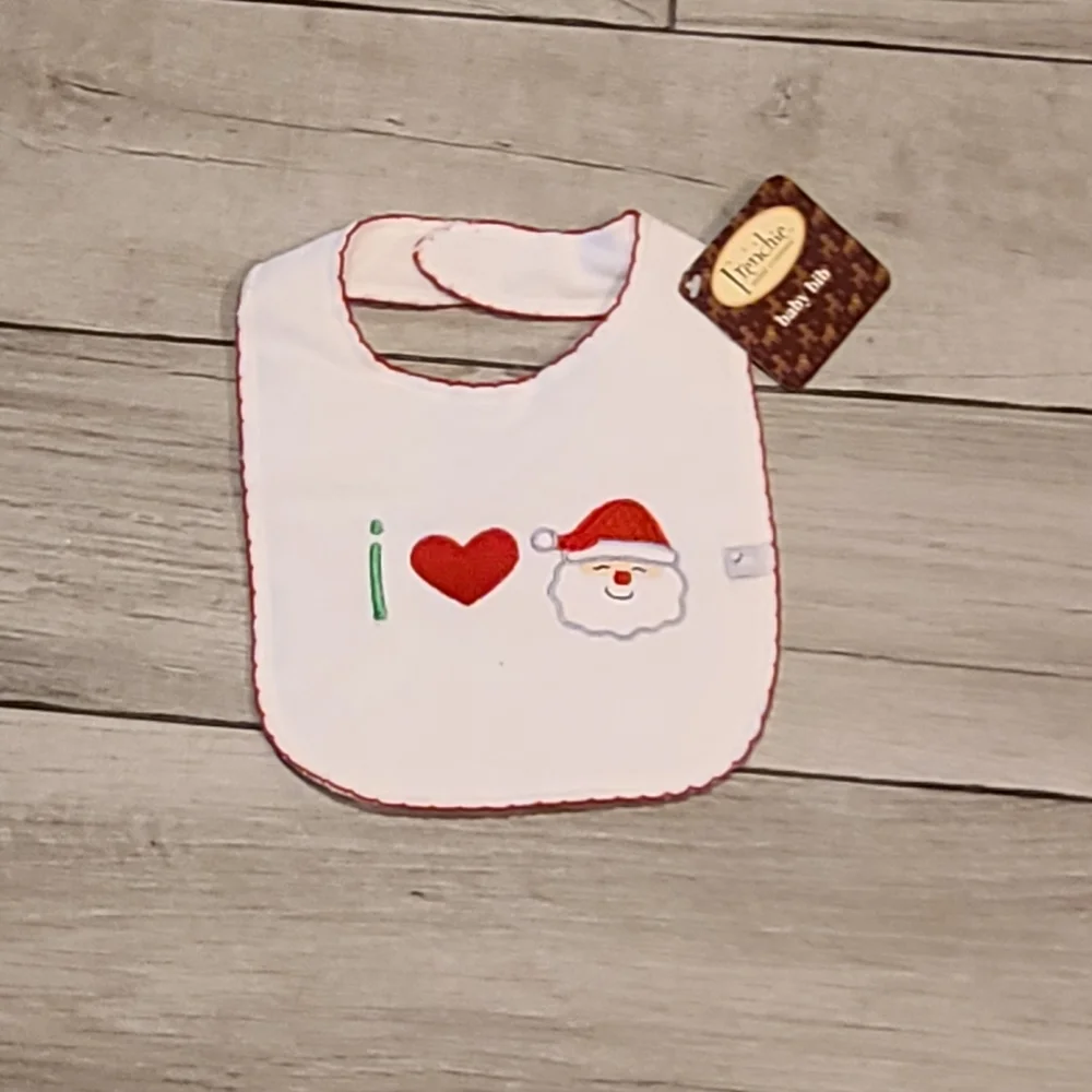 🍋‍🟩Baby Love Santa Christmas  Bib🌻